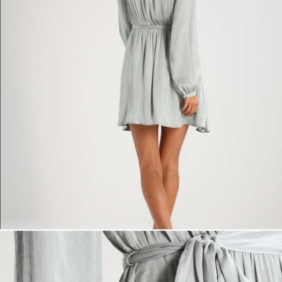 Bardot Wrap Dress - Sea Foam - Picture 10 of 10